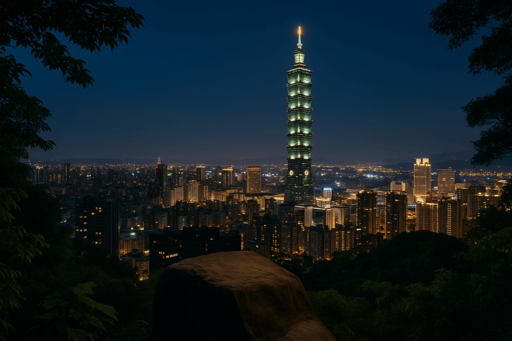 台北101展望台と象山の夜景で堪能する夜遊びの景観
