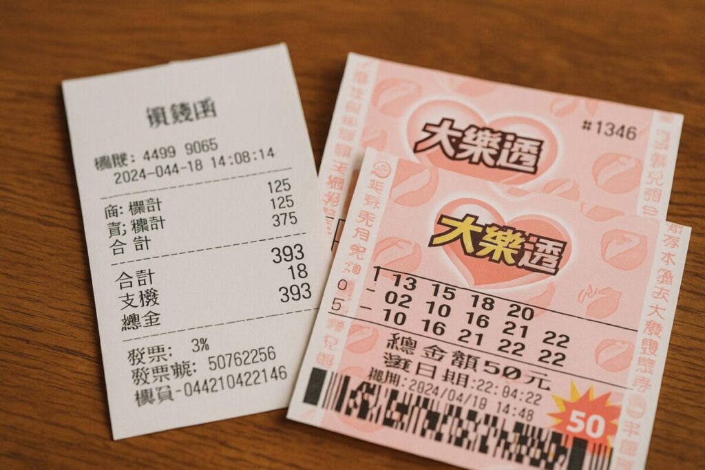 公営の宝くじと統一発票レシートくじ