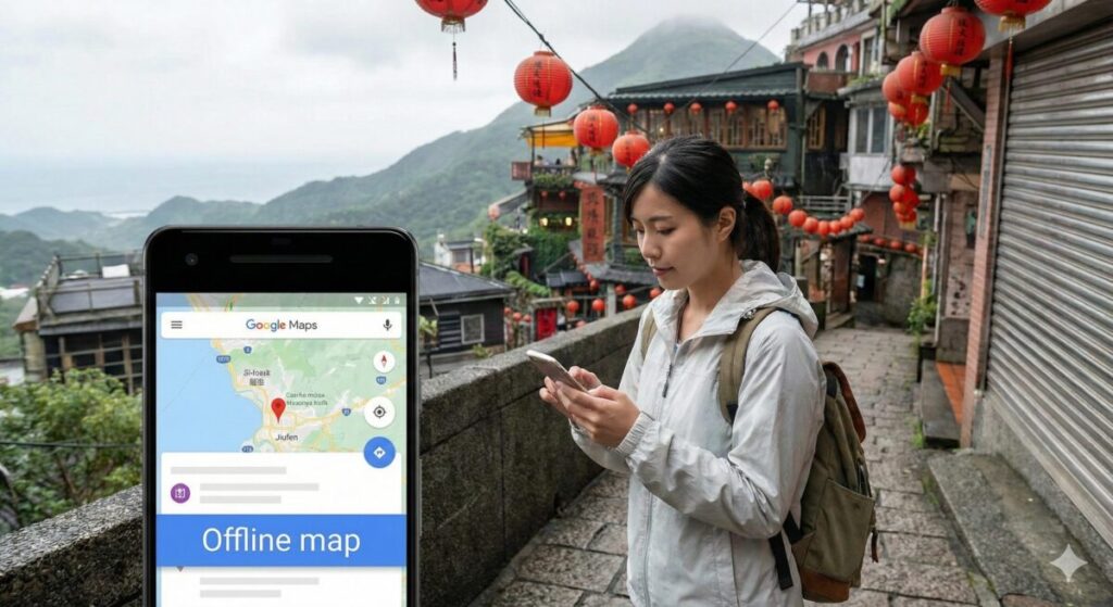 地図はGoogleマップとオフライン活用