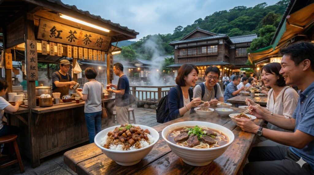 北投温泉周辺の必食グルメと紅茶