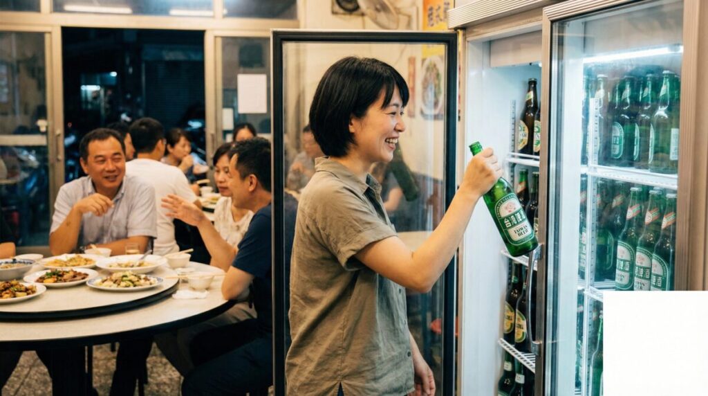 台湾ビールを自分で取るルール