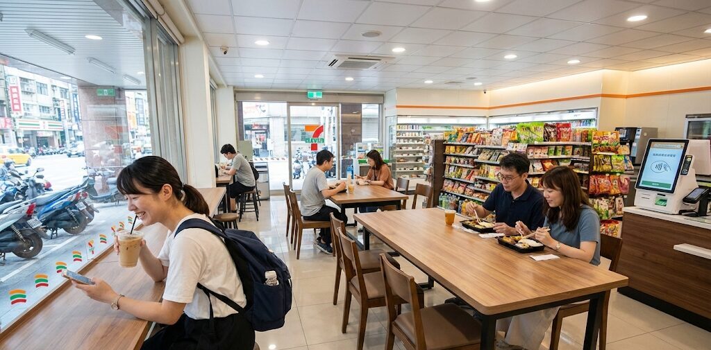 イートインも便利な周辺コンビニ